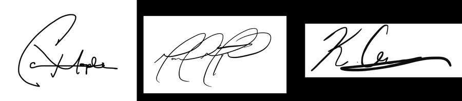 Founders' signatures